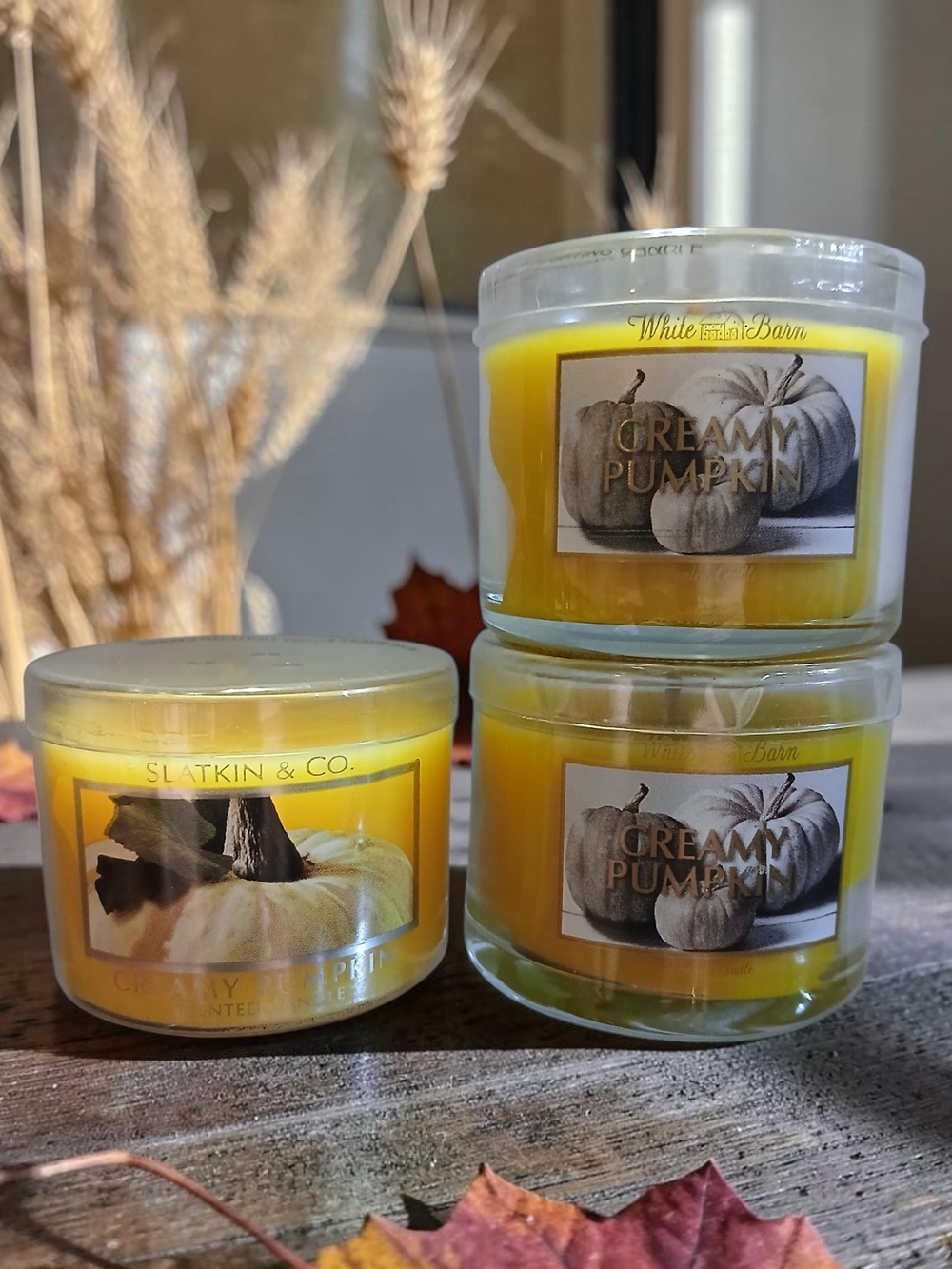 Creamy Pumpkin Mini Candles